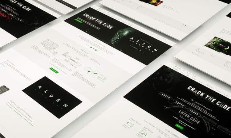 montage of screenshots from the experience